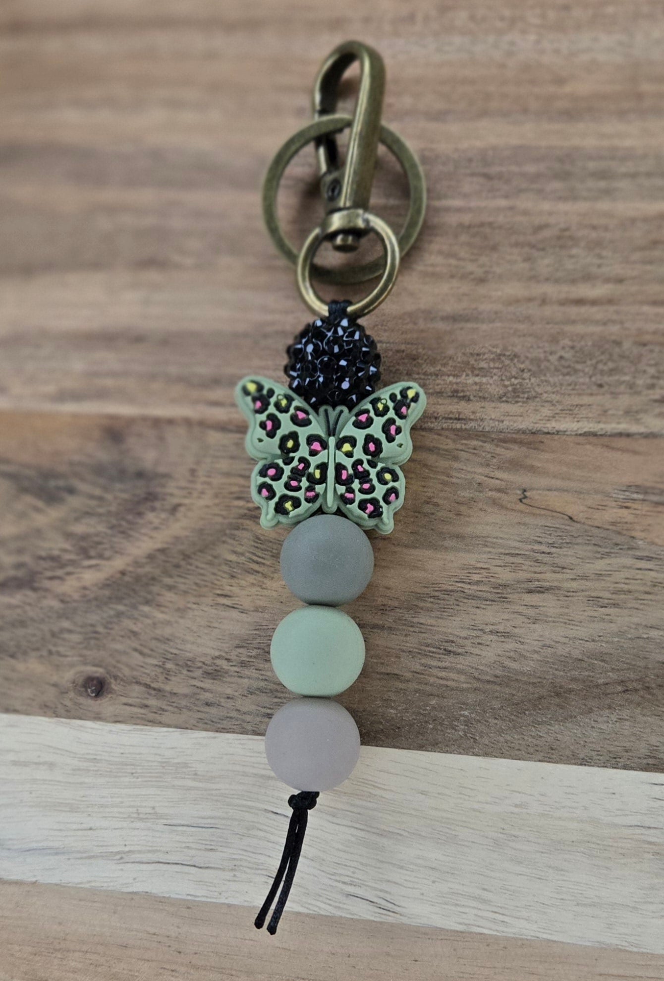 Leopard Butterfly Keychains