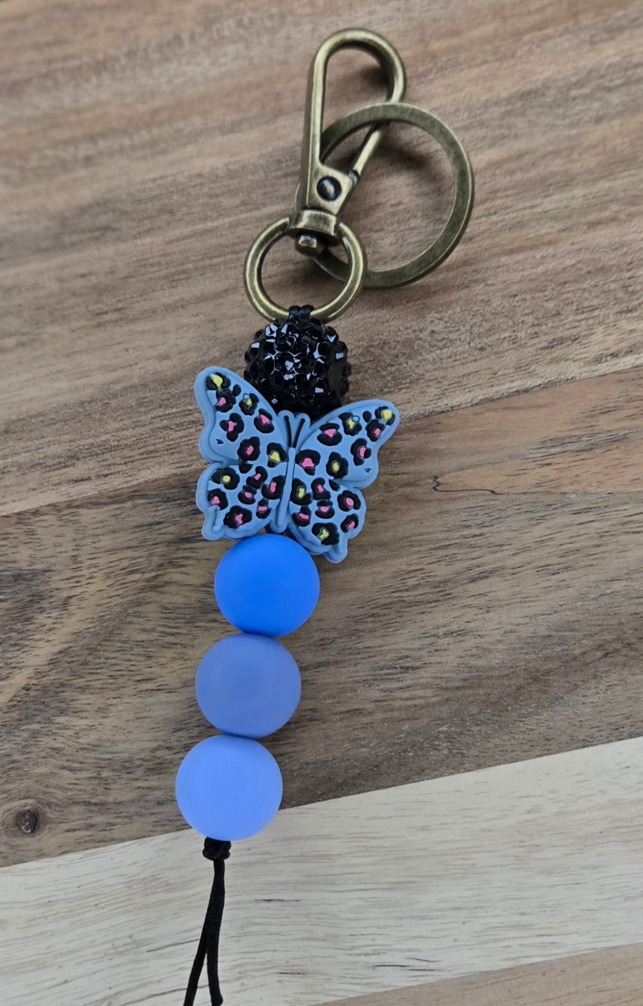 Leopard Butterfly Keychains