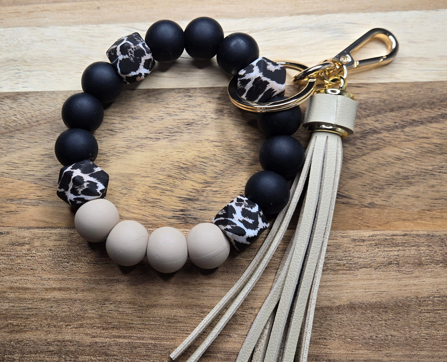 Cheetah Print with Tassel Wristlet