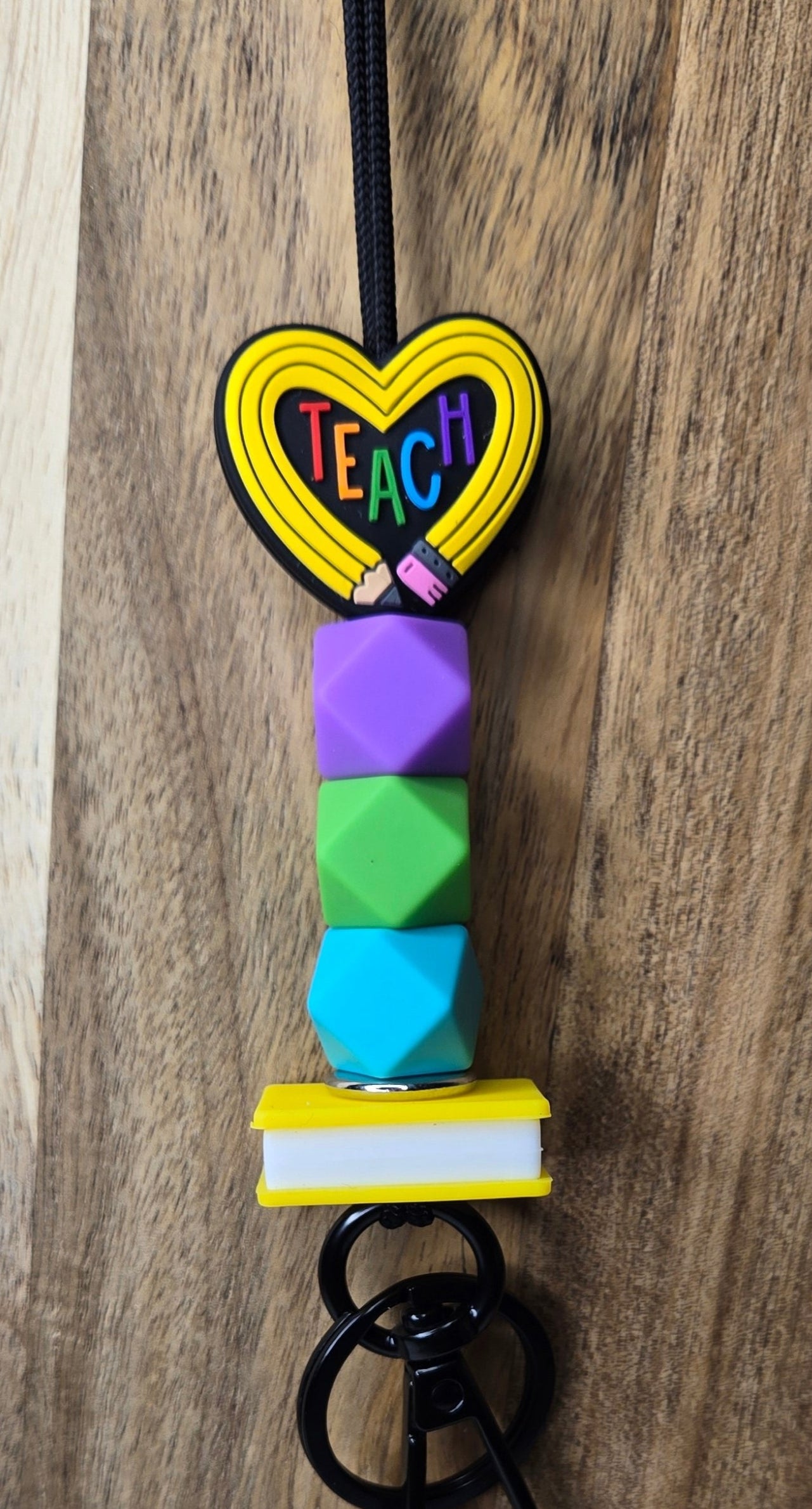Teach Heart Pencil Lanyard