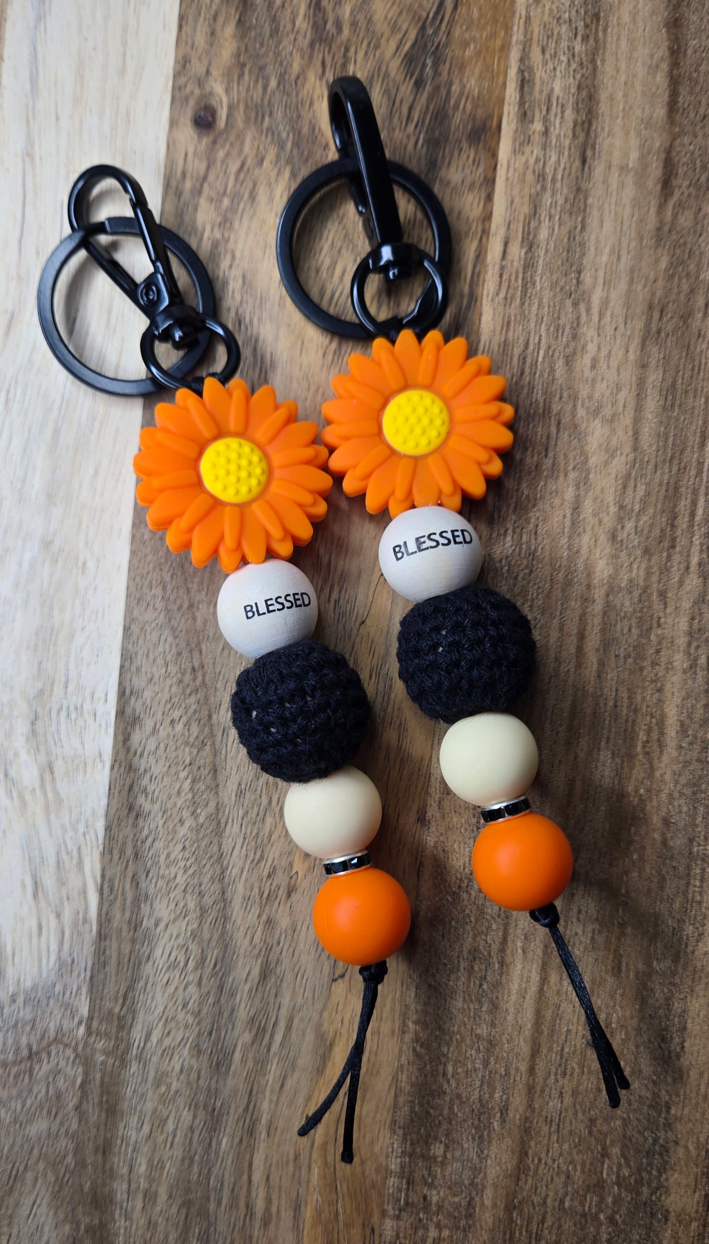 Crochet Daisy Keychains