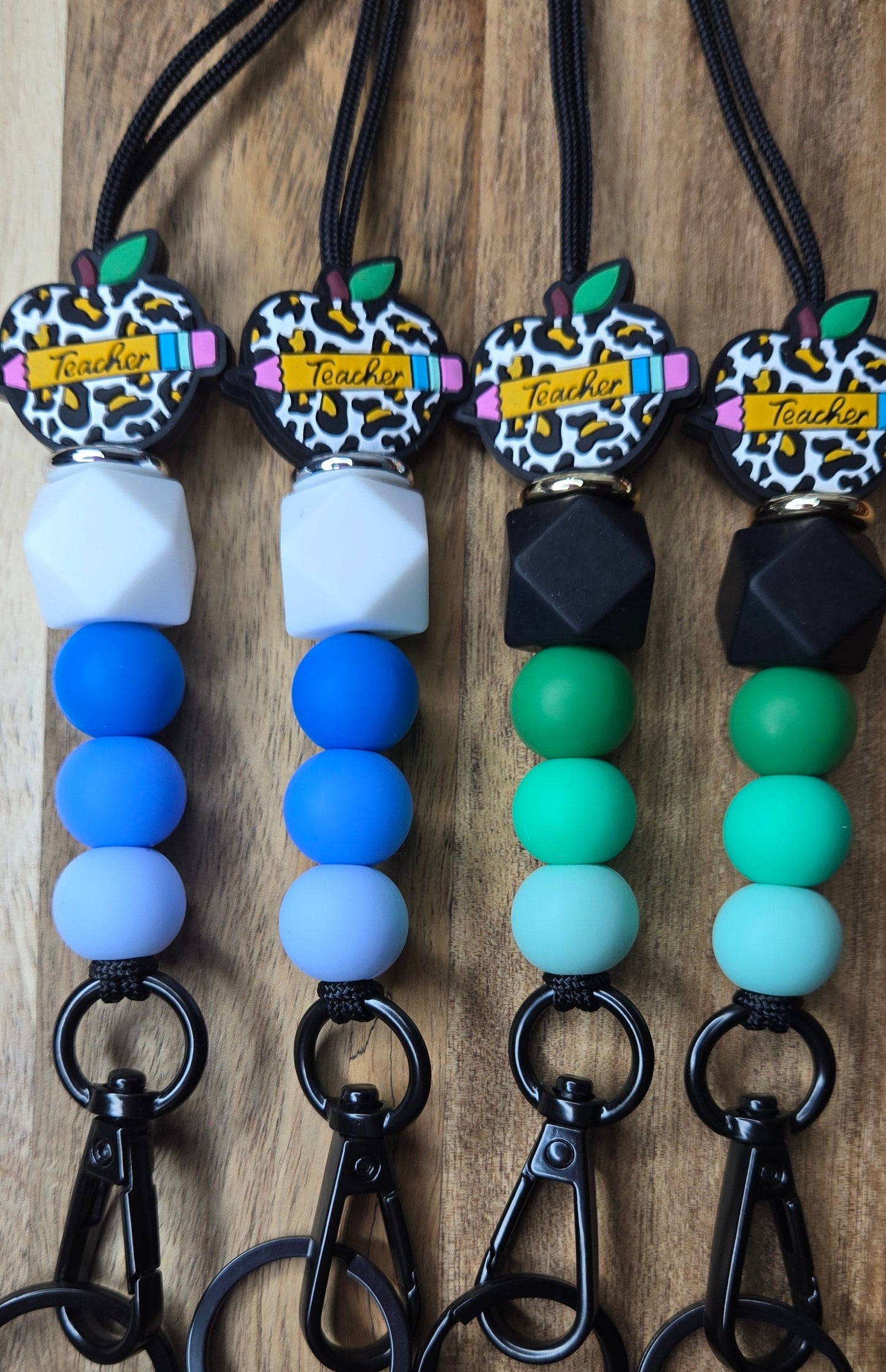 Animal Print Teacher Lanyard
