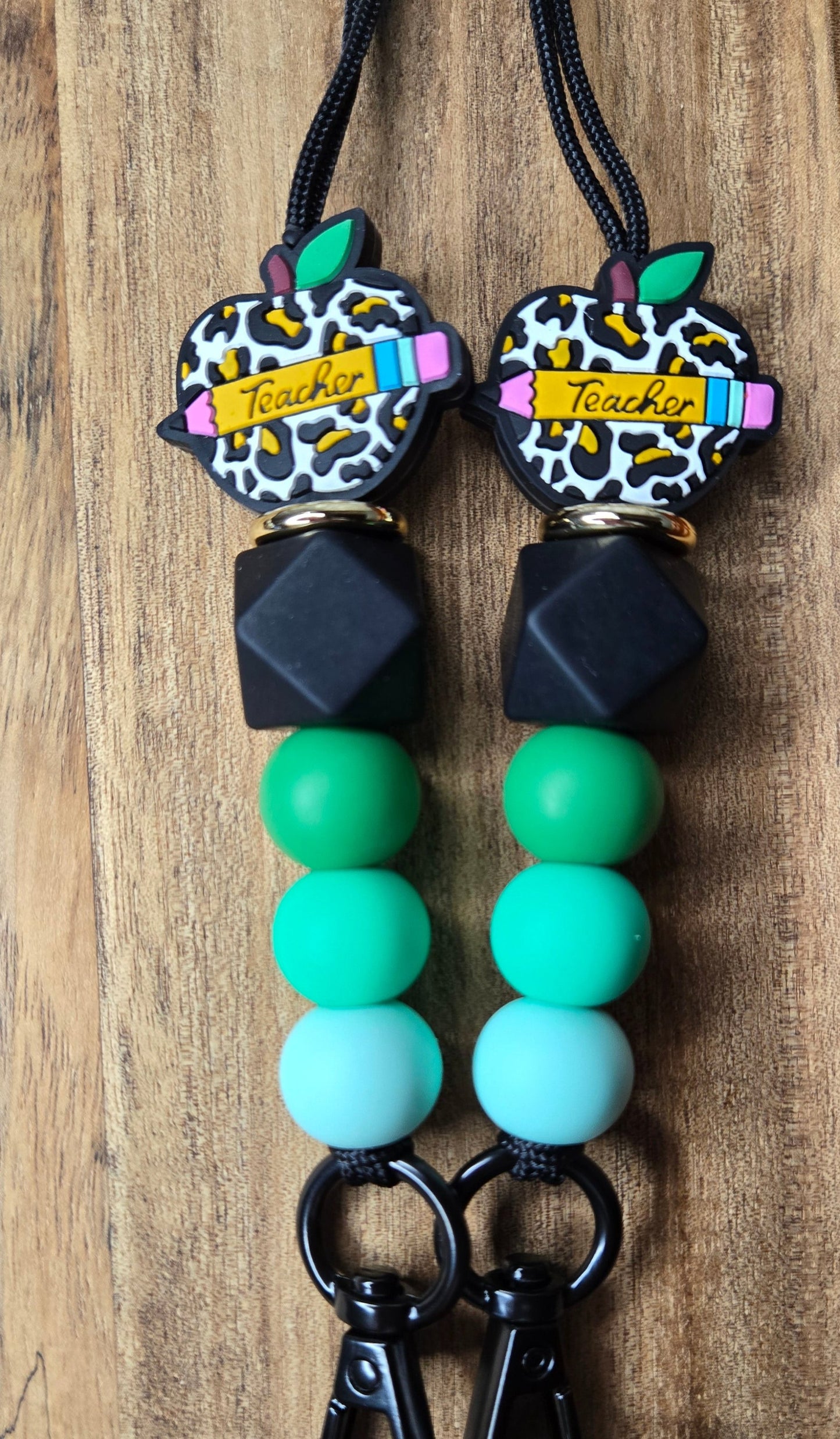 Animal Print Teacher Lanyard