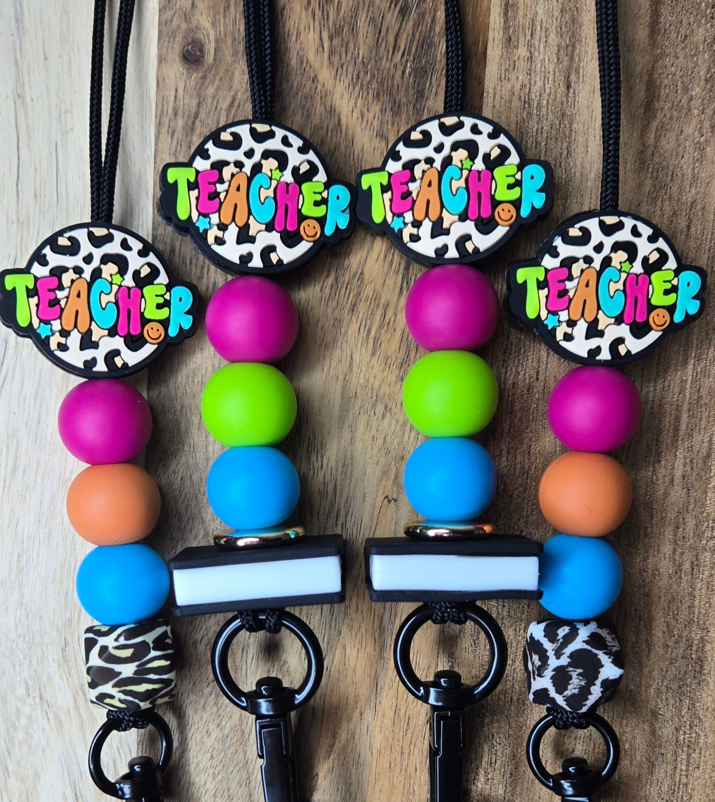 Colorful Animal Print Lanyards