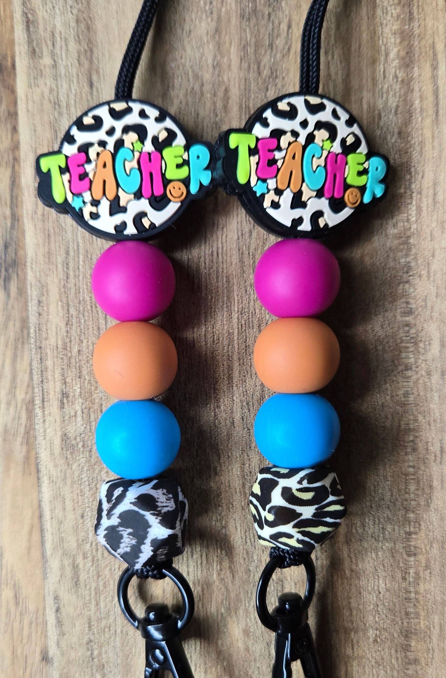 Colorful Animal Print Lanyards