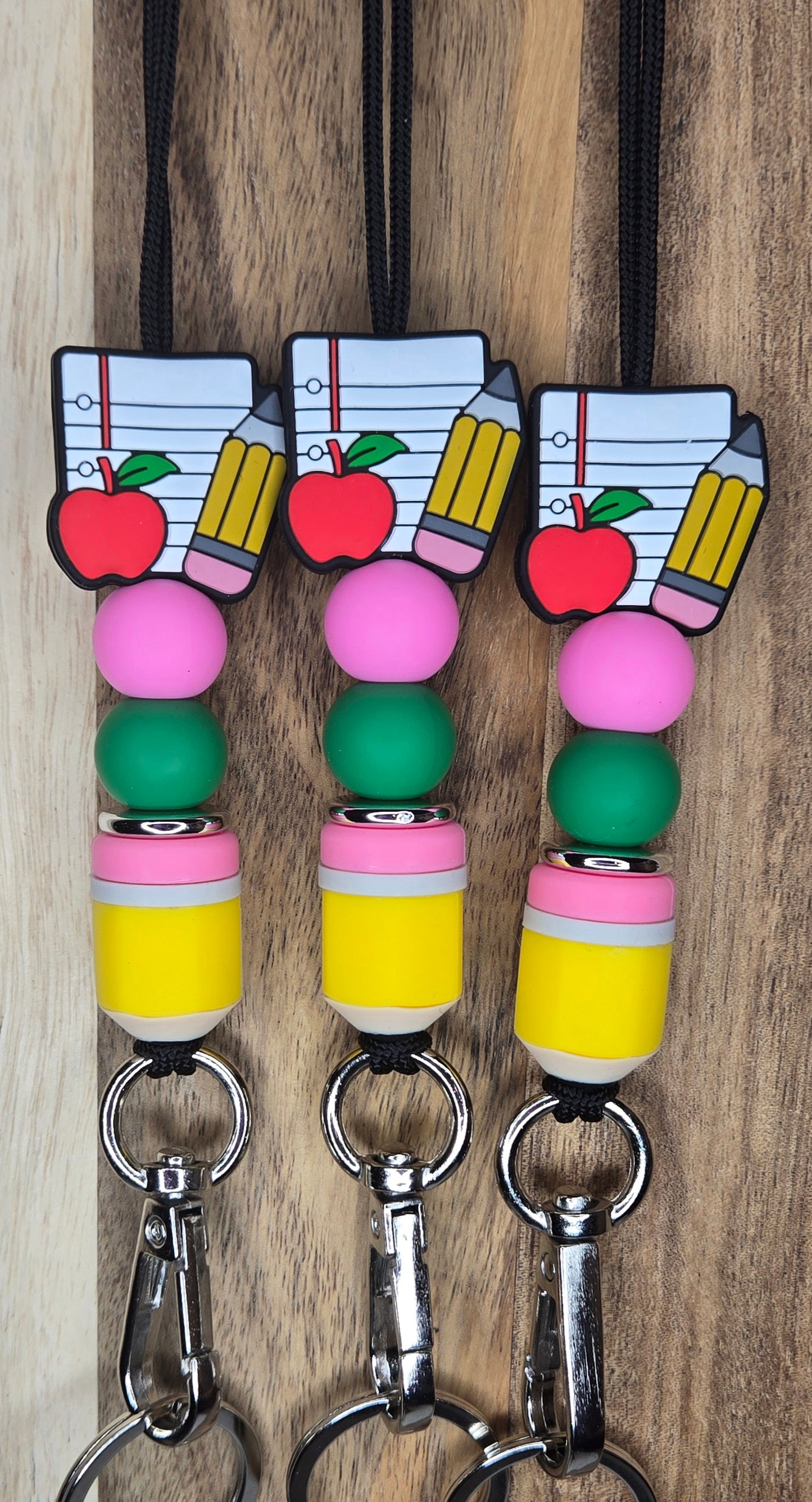 Teacher Notepad w/ Big Pencil Lanyard