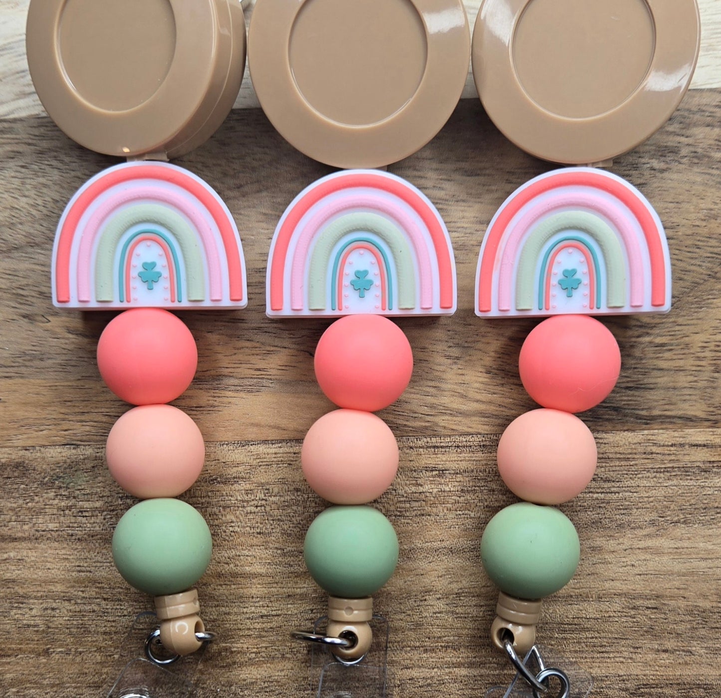 Peach Rainbow w/ Shamrock