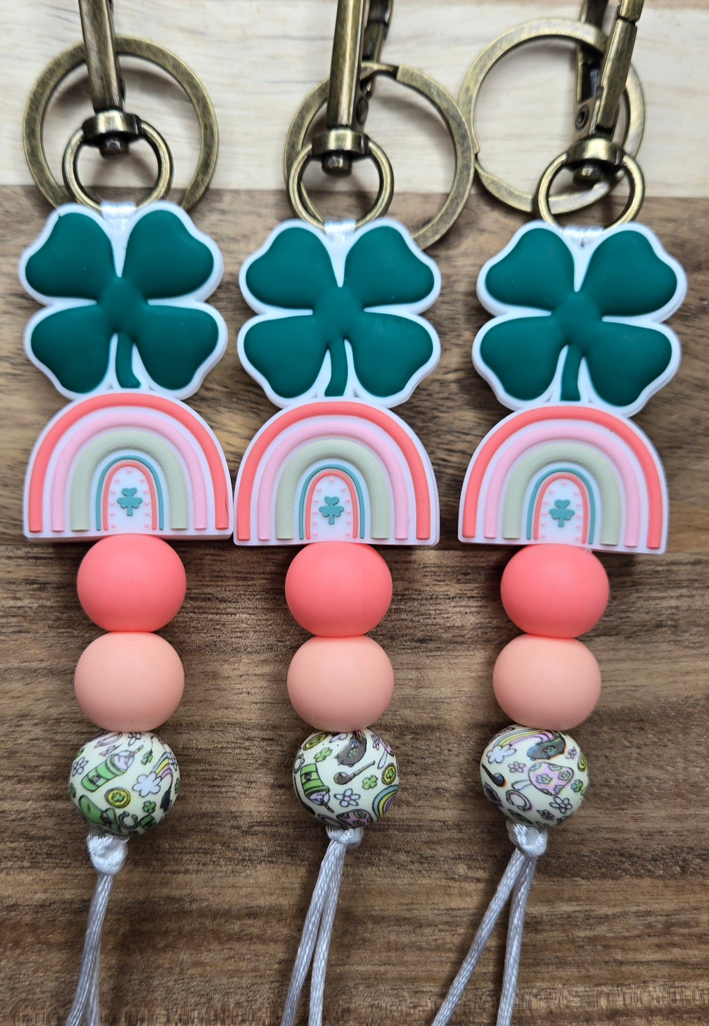 Rainbows & Shamrocks Keychain