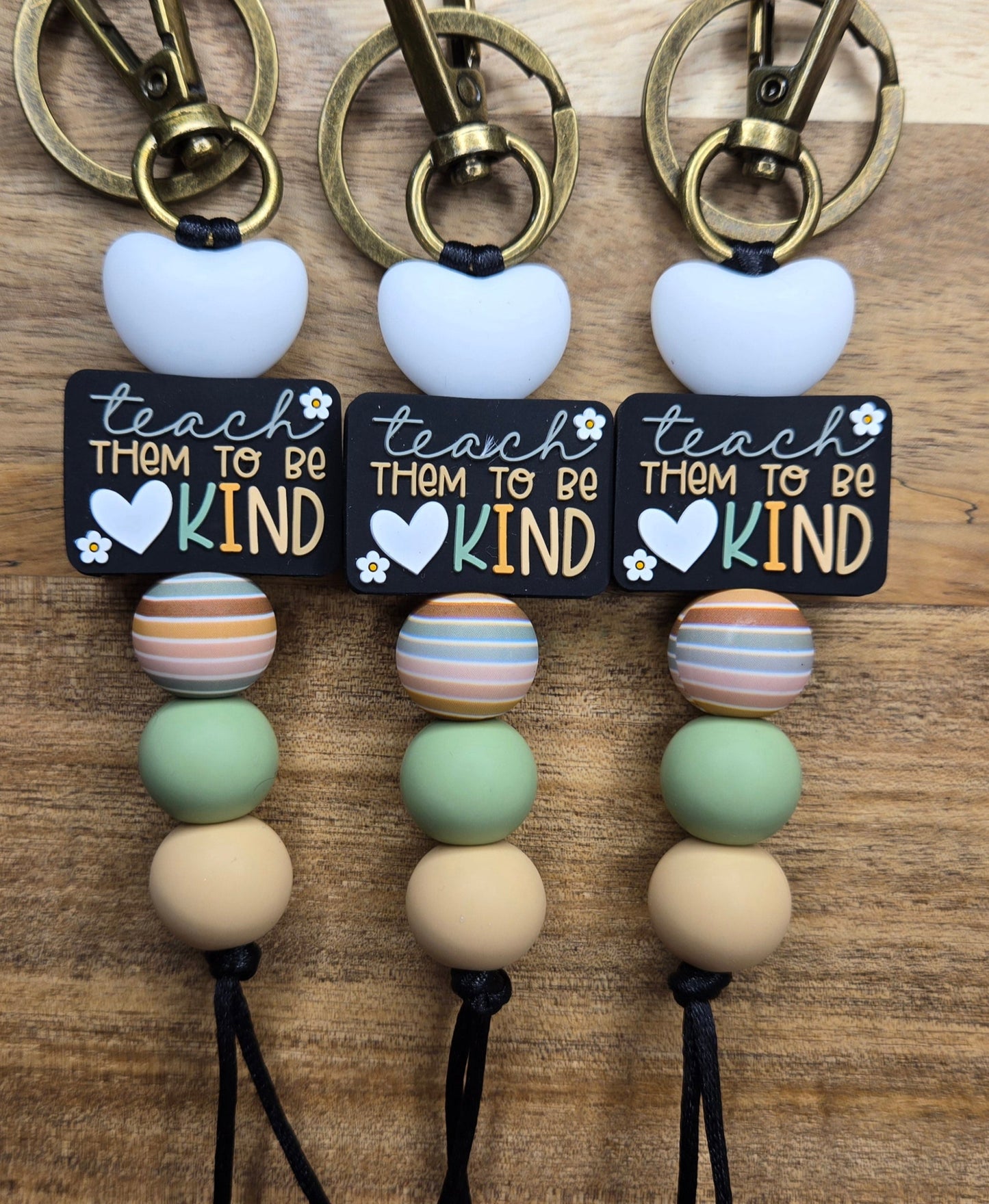 Teach Them To Be Kind Keychain