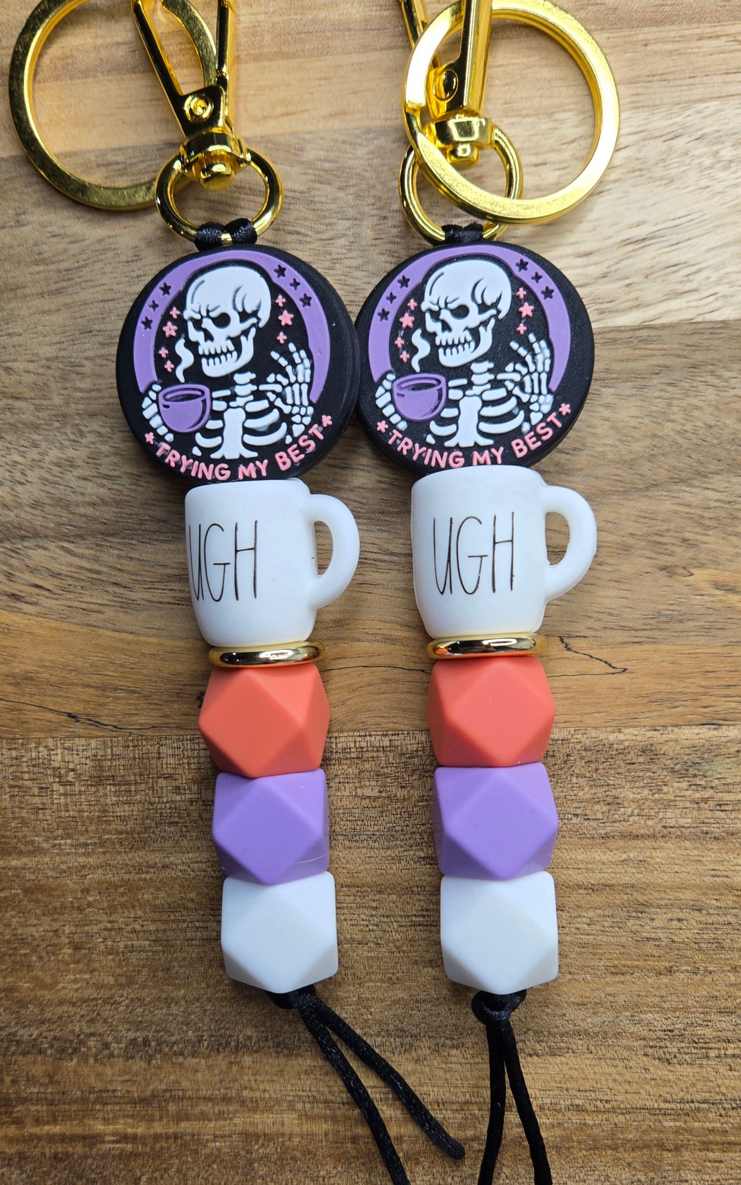 Trying My Best UGH Keychain