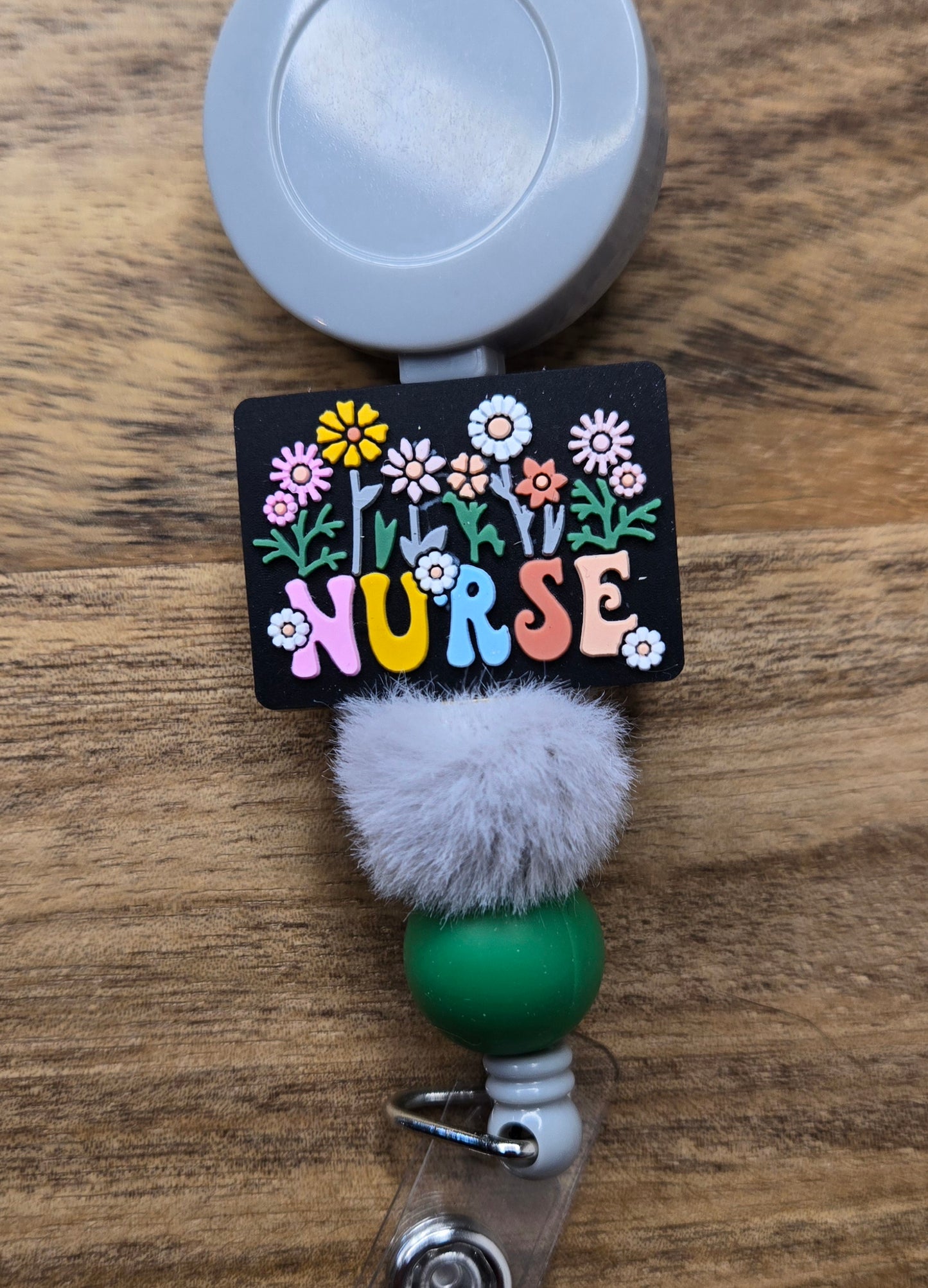 Nurse & Flowers w/ Pom