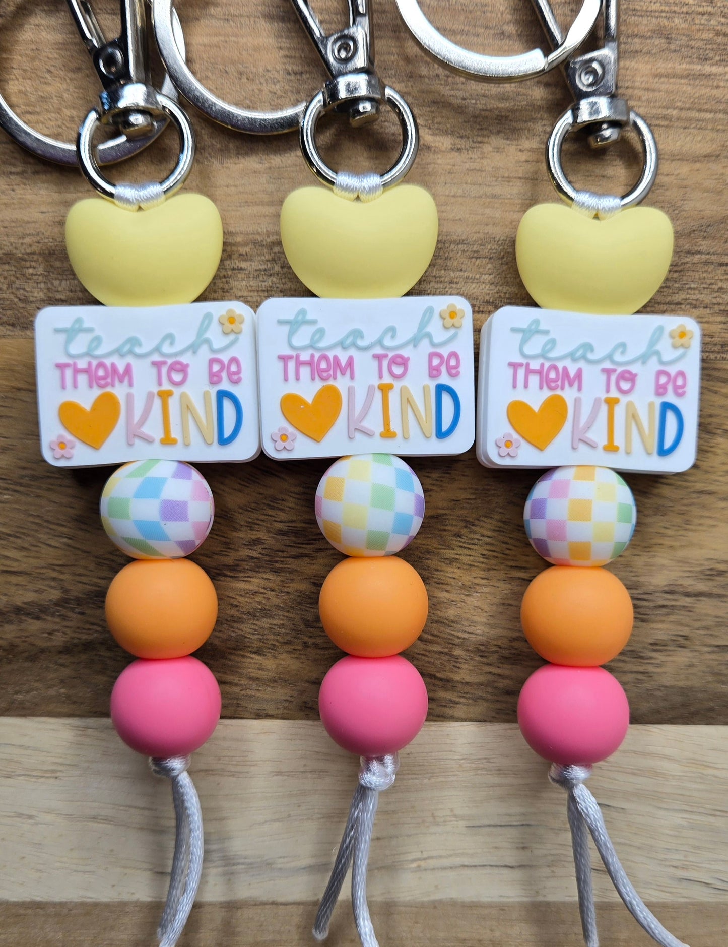 Teach Them To Be Kind Keychain