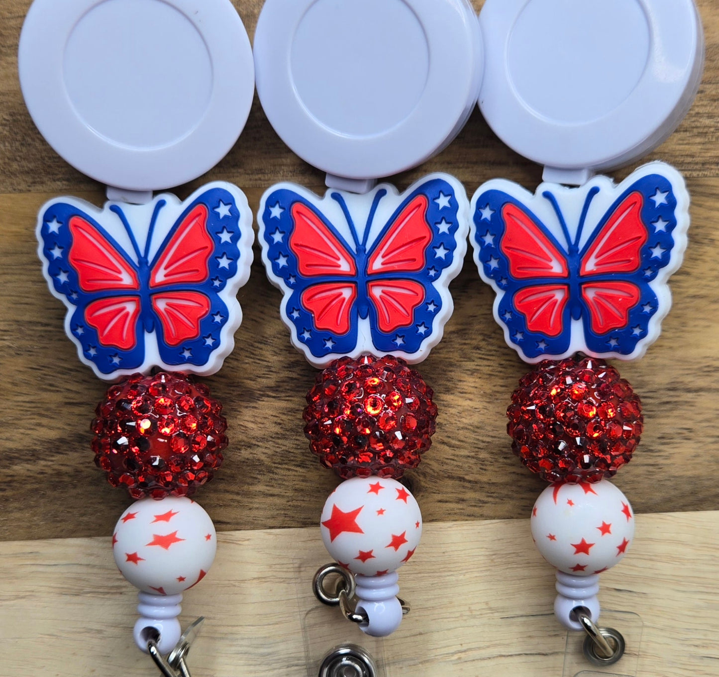 Americana Butterfly w/ Rhinestone