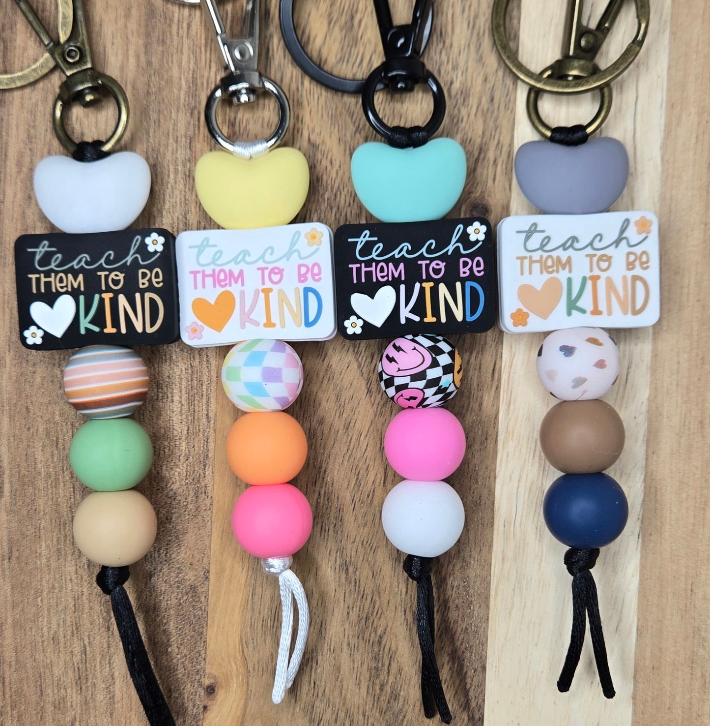 Teach Them To Be Kind Keychain
