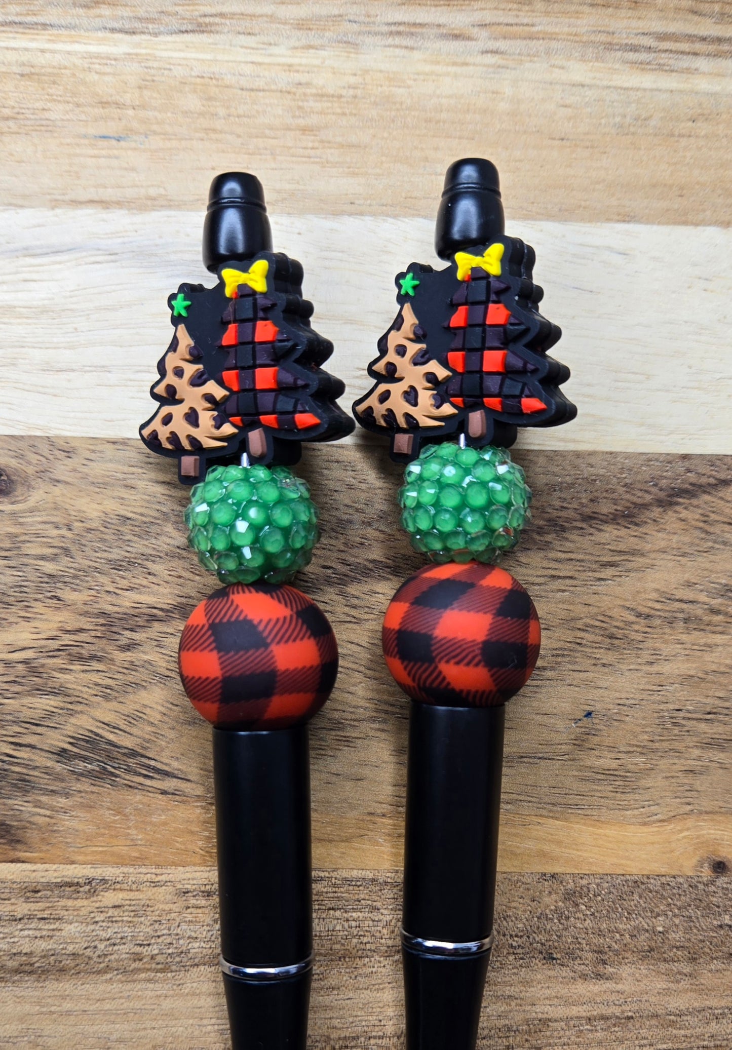 Plaid Christmas Tree Pen