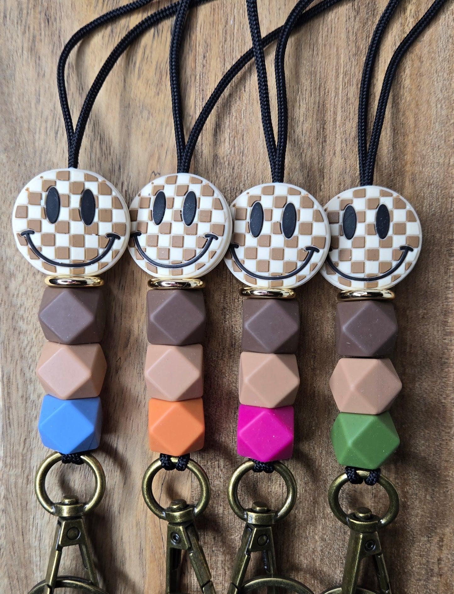 Brown Smile Lanyard