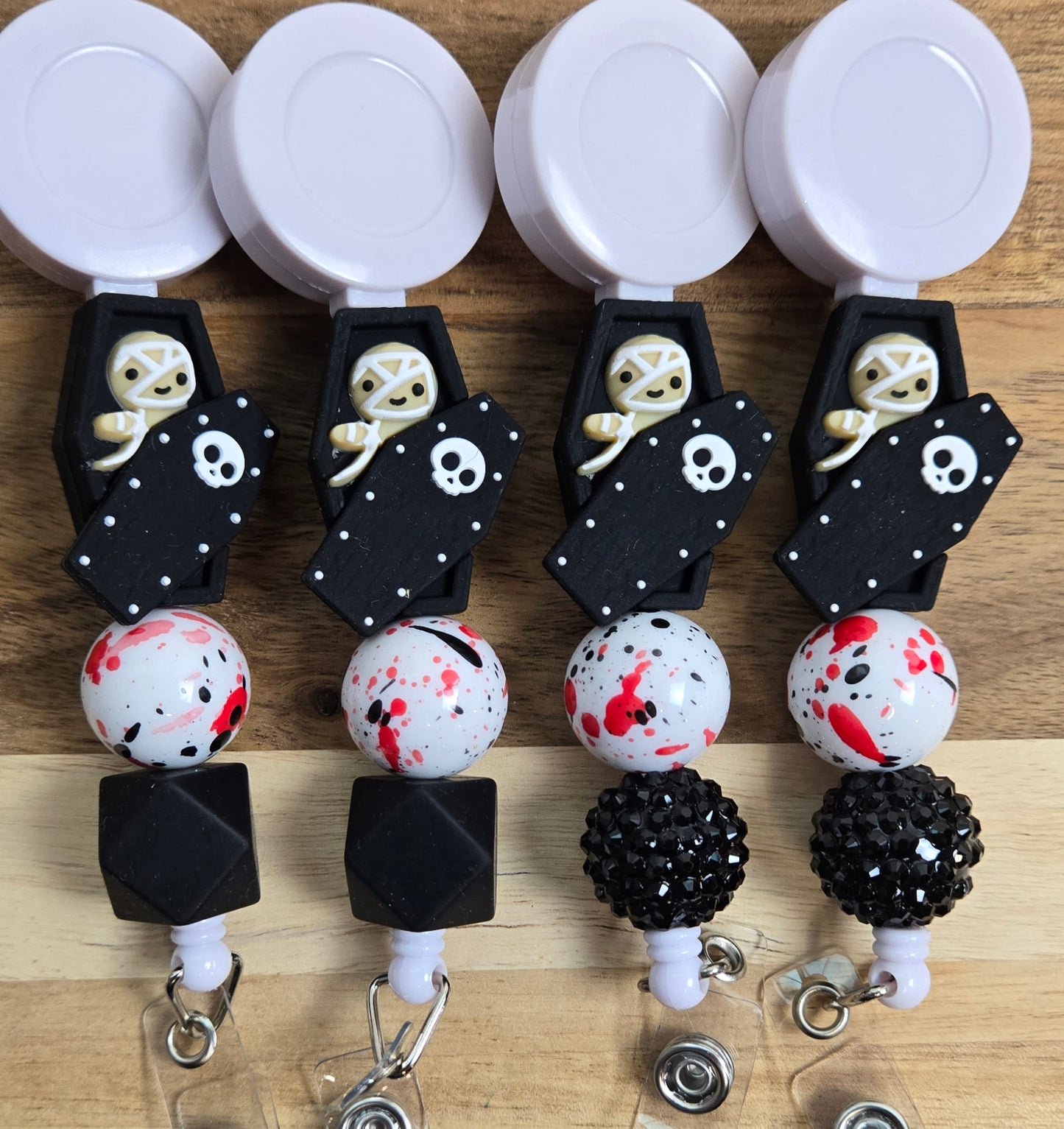 Mummy Red & Black Splatter
