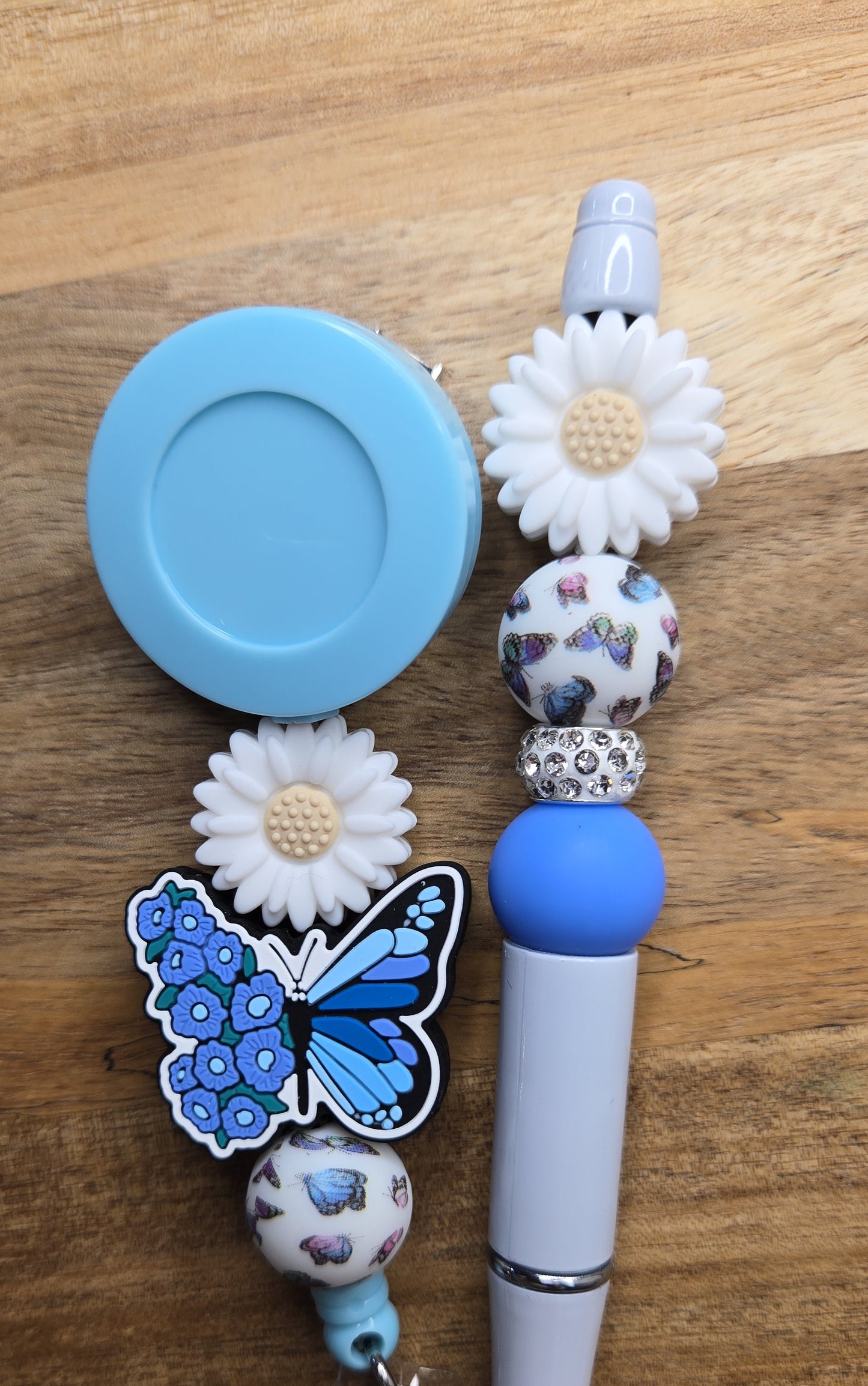 Blue Butterfly w/ Daisy