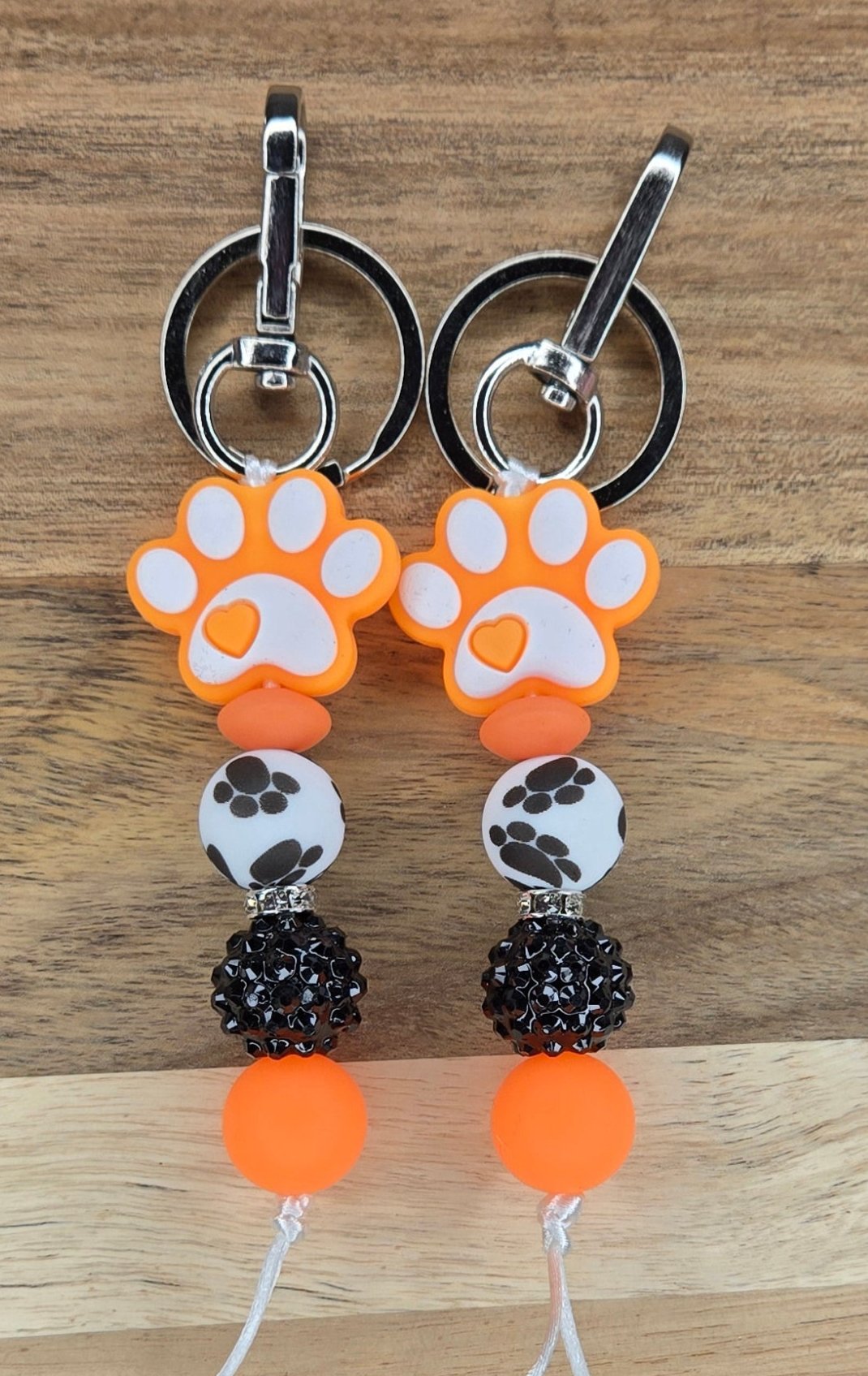 Colorful Paw Keychains