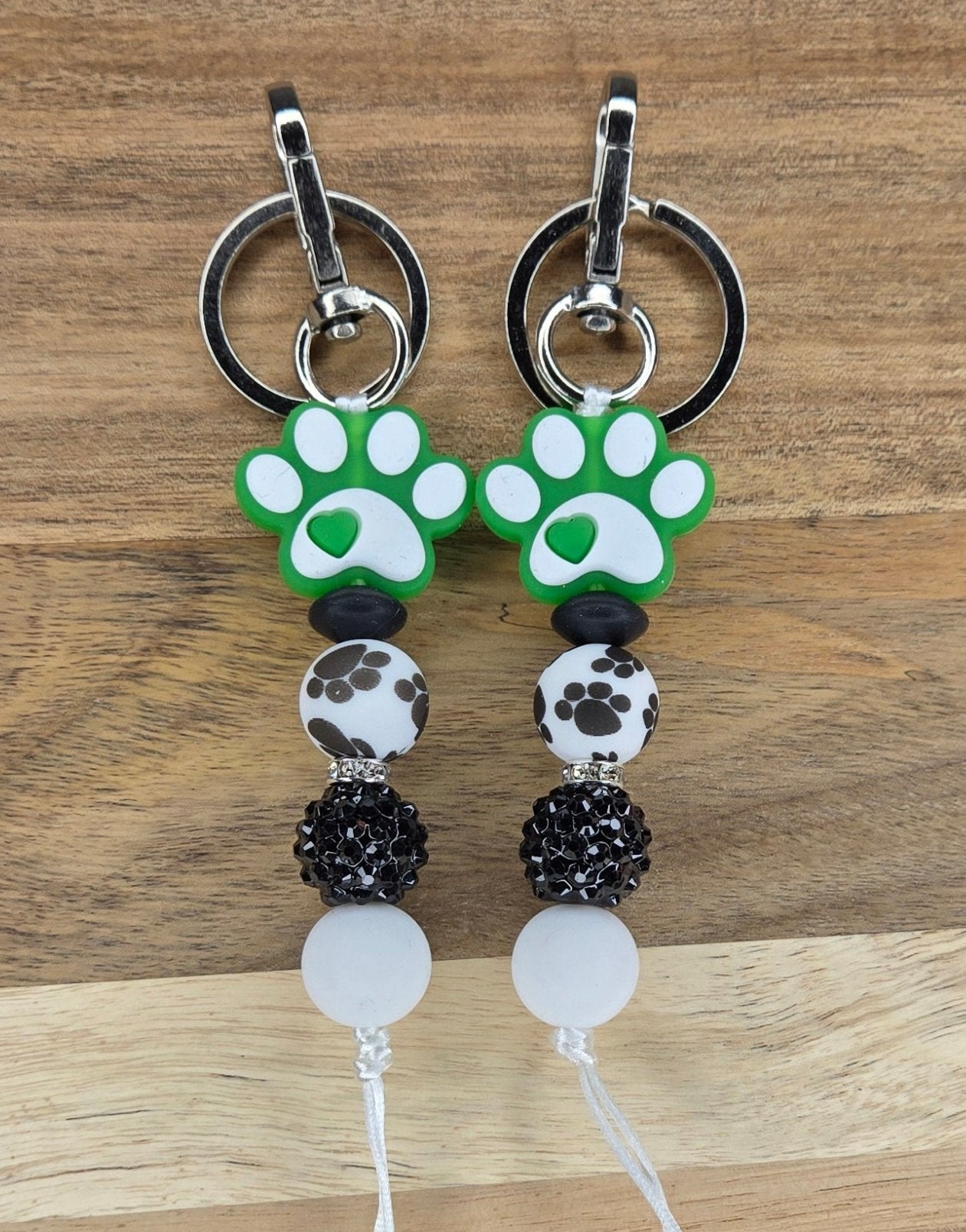 Colorful Paw Keychains