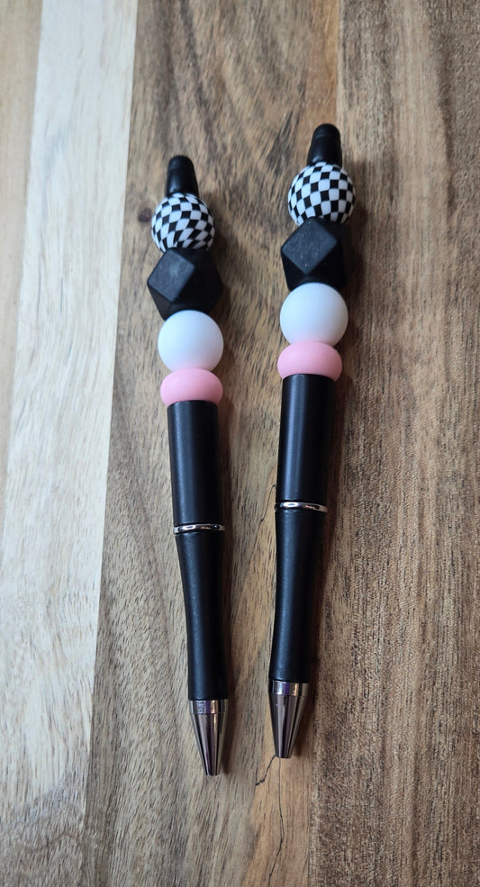 Black & Pink Retro Pens