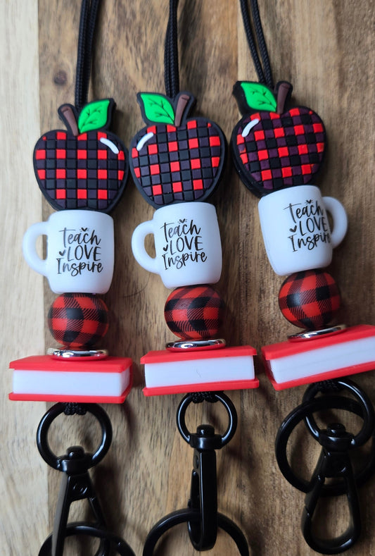 Teach Love Inspire Book Lanyard
