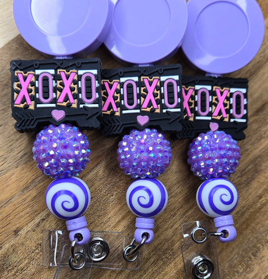 Purple Sparkle XOXO