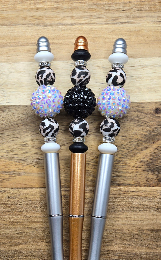 Silver/Gold Leopard Pens