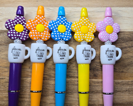 Plaid Colored Flowers & Coffee