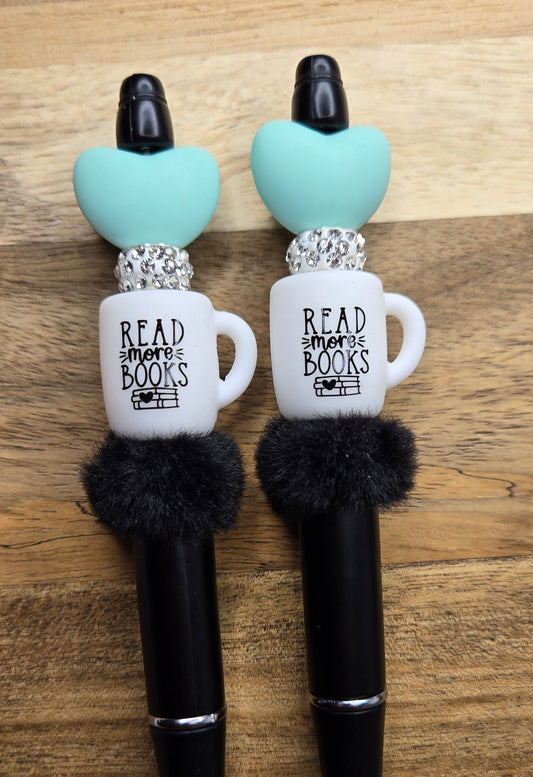 Teal Hearts & Pom Poms