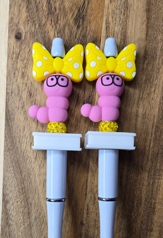 Pink Worms & Yellow Bows