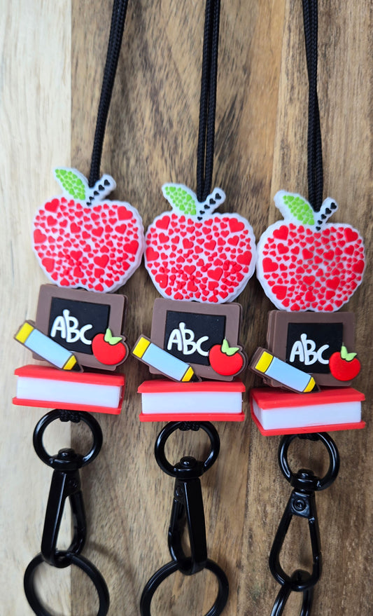 ABC Chalkboard & Apple Lanyard