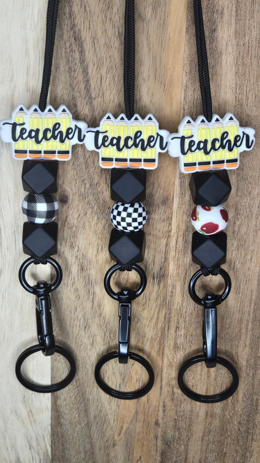 Teacher Pencil Lanyard