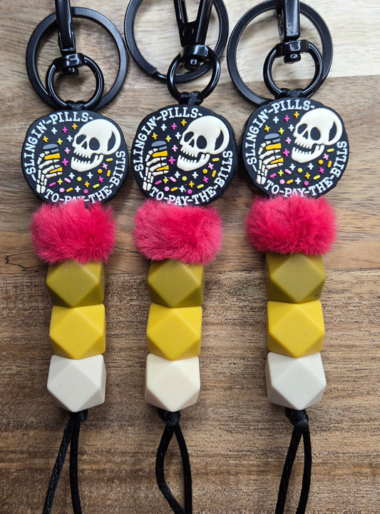 Slingin' Pills Keychain