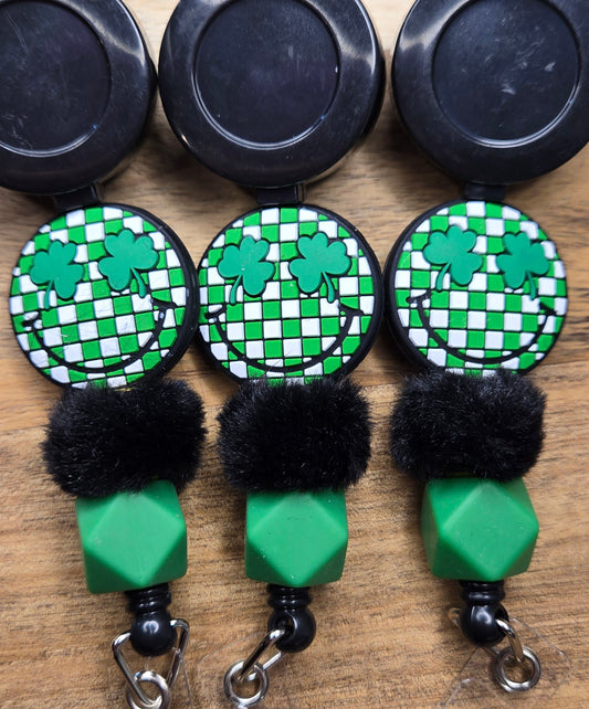 Shamrock Smile w/ Black Pom