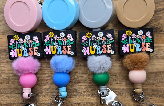 Nurse & Flowers w/ Pom