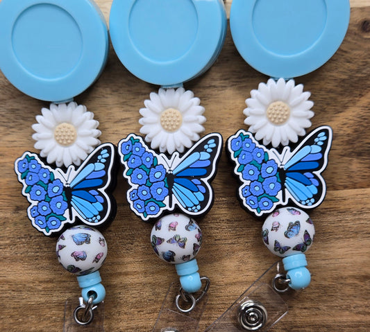 Blue Butterfly w/ Daisy