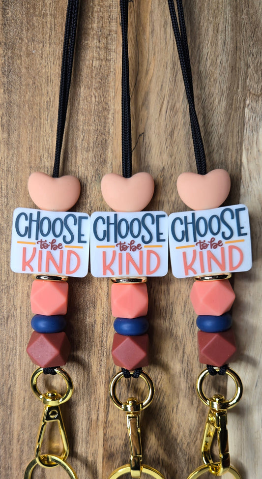 Choose To Be Kind Lanyard