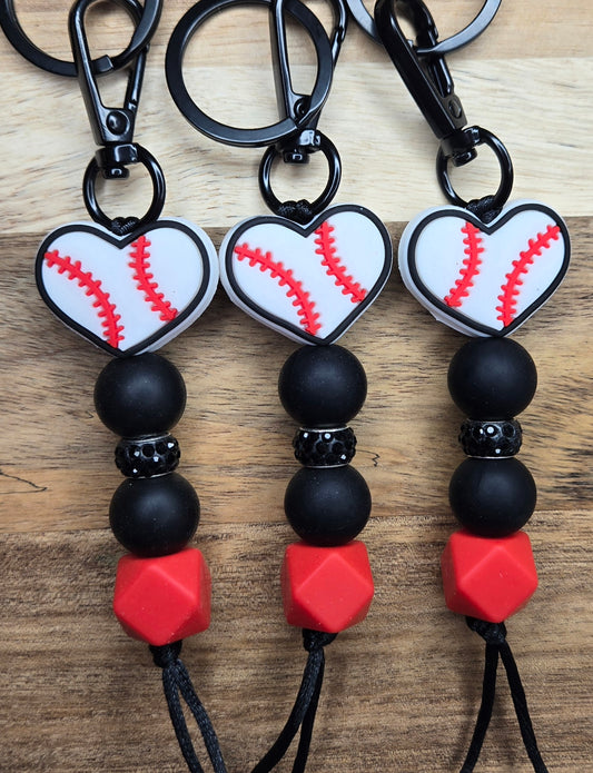 Love For Baseball Keychain