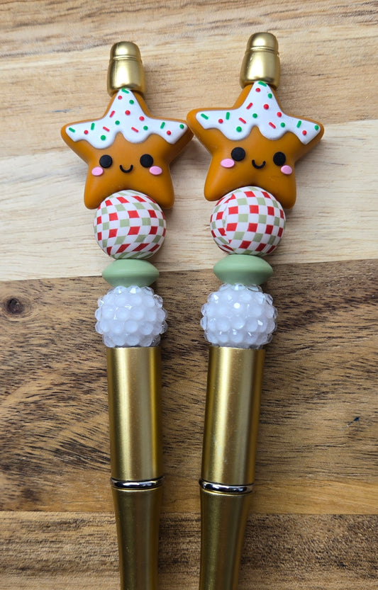 Gingerbread Cookie Star Pen