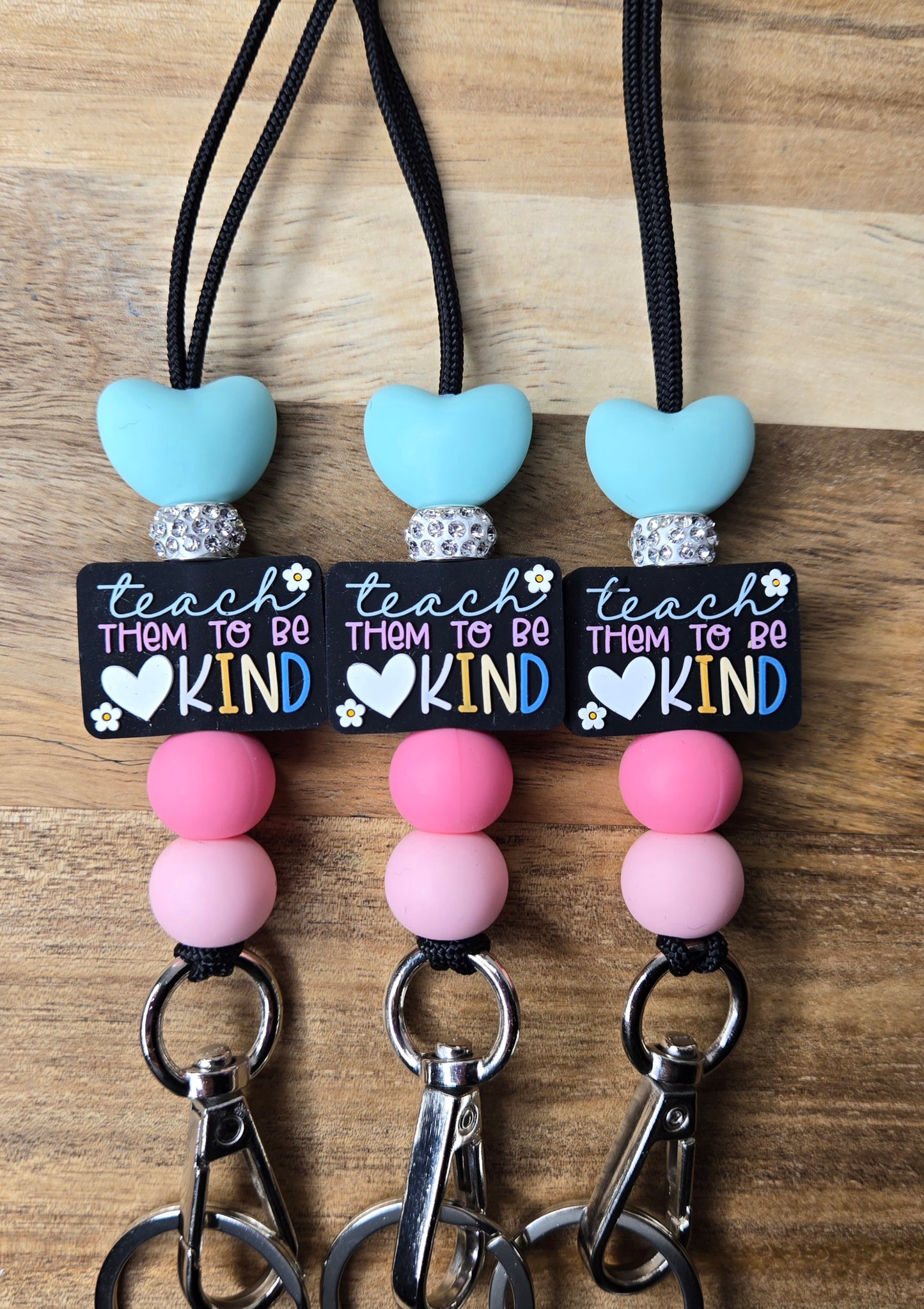 Teach Them To Be Kind Color Lanyard