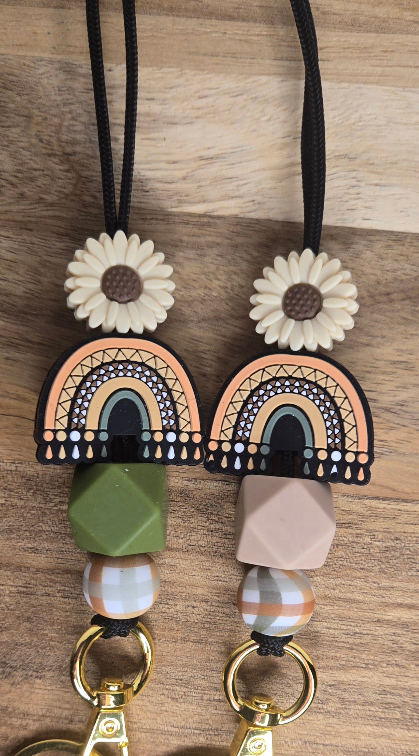 Boho Rainbow Lanyard