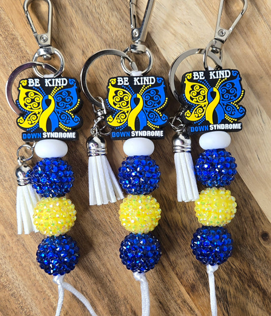 Butterfly Down Syndrome Keychain