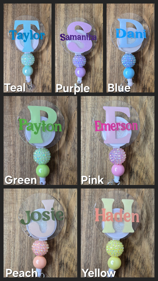 Acrylic Name Badge Reels